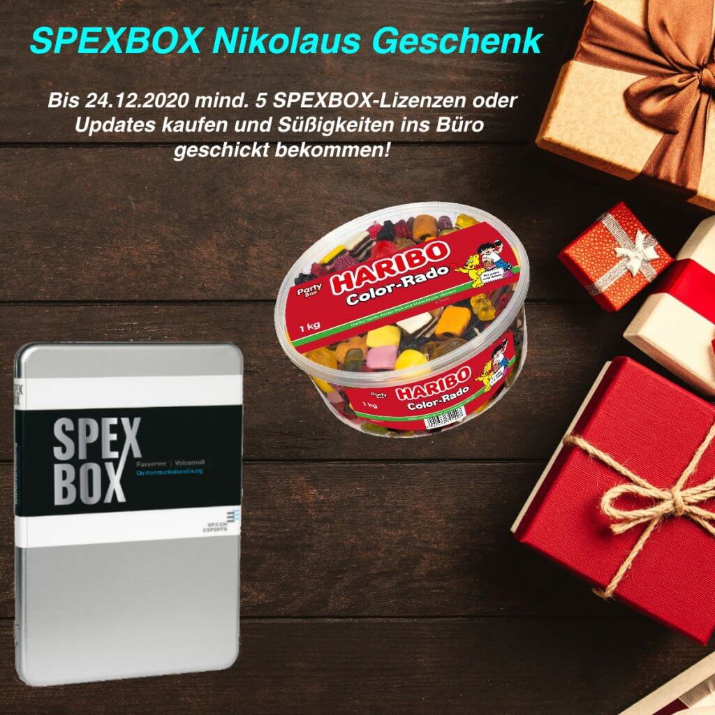 SPEXBOX Nikolaus Rabattaktion 2020